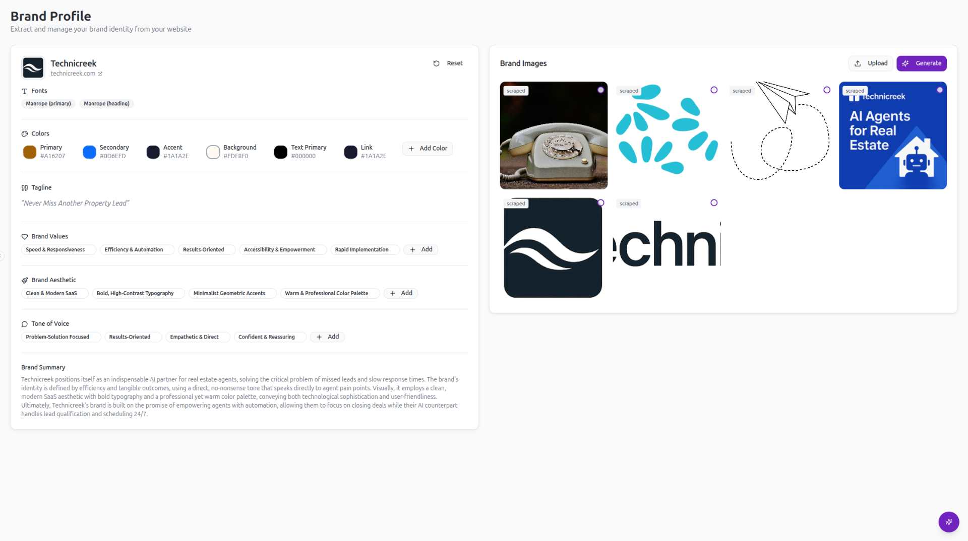 Brand profile